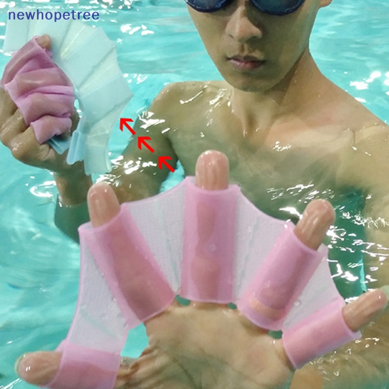 Găng Tay Có Màng Silicone Hỗ Trợ Tập Bơi Lặn