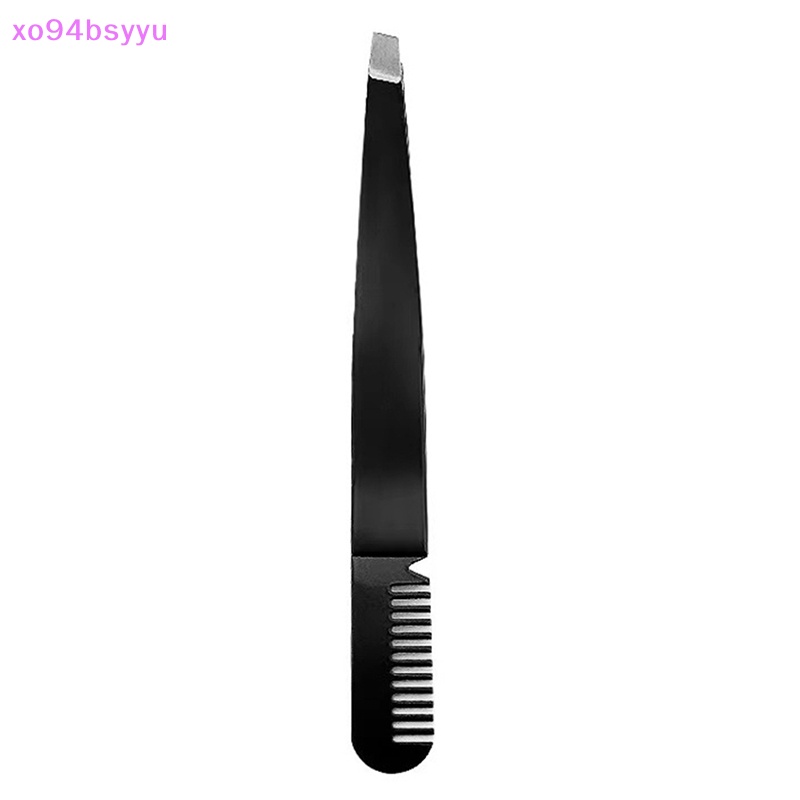 Nhíp 2 Trong 1 Xo94Bsyu Chất Liệu Thép Không Gỉ Kèm Lược Chải Lông Mi