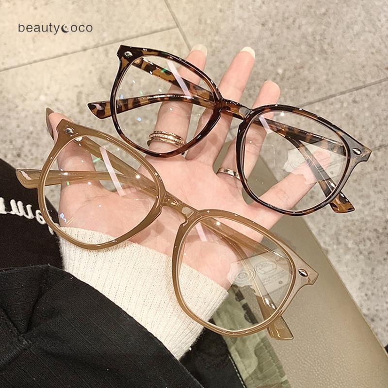 beautycoco🍊Mắt kính chống ánh sáng xanh phong cách INS Hàn Quốc retro cho nam nữ