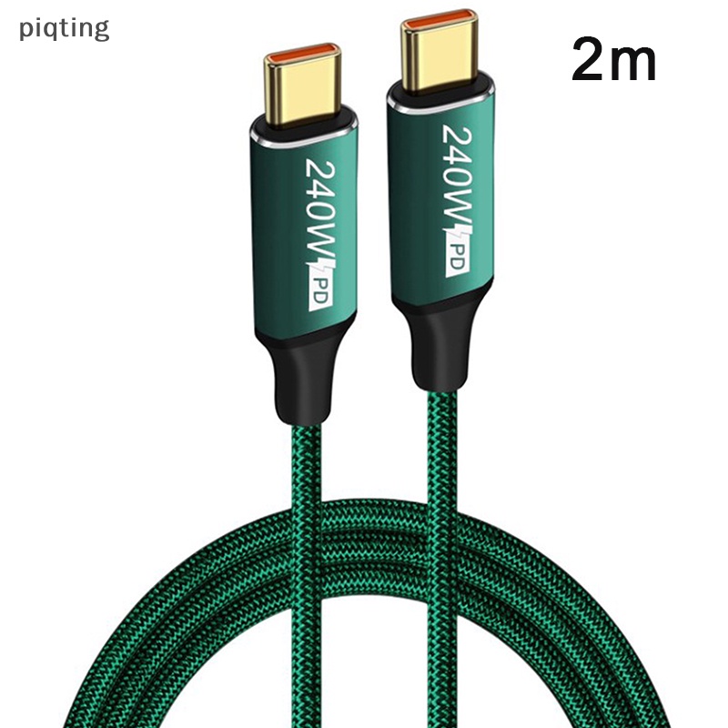 Cáp Sạc Nhanh Piqt PD240W QC3.0 USB Type C 48V5A 480Mbps Cho Điện Thoại / Máy Tính