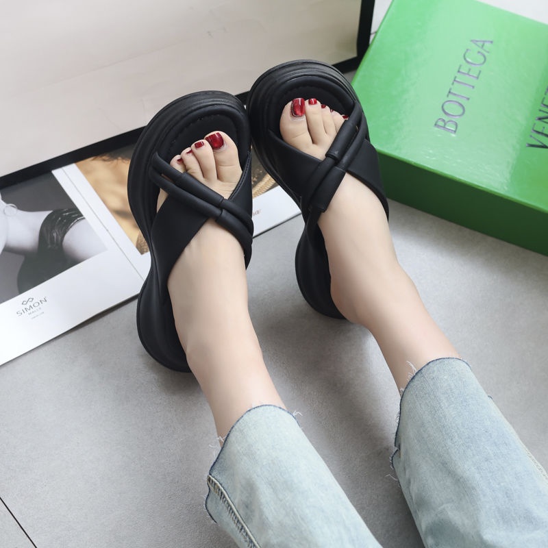 C＆S dép sandal nữ 3cm dép đi biển dép đế cao Thoải Mái Xinh Xắn 23070502