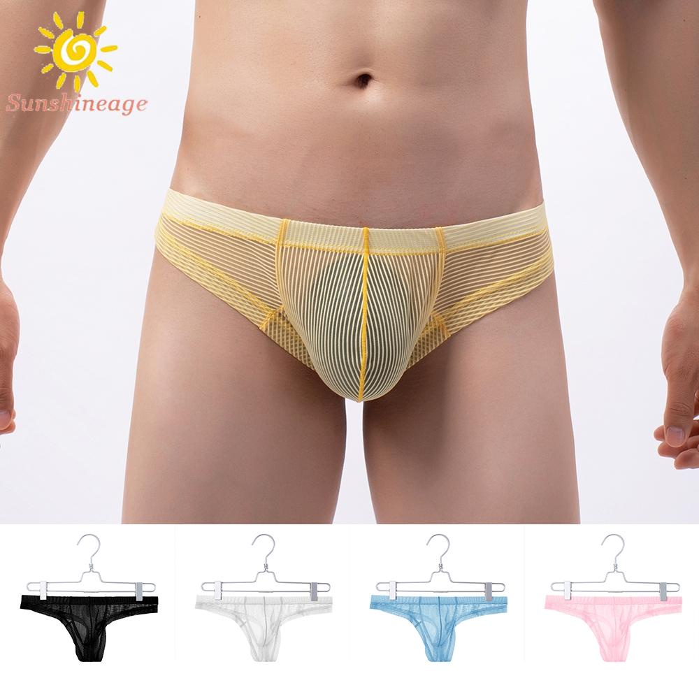 Quần Lót Dây Lưng Thấp Xuyên Thấu Quyến Rũ Cho Nam