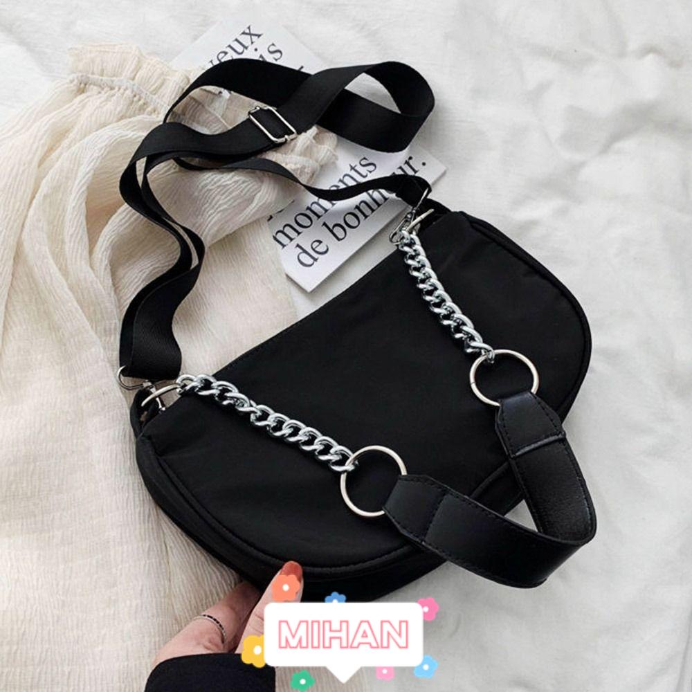 MIHAN1 Túi Đeo Chéo Cỡ Lớn Màu Sắc Đơn Giản Cho Nữ