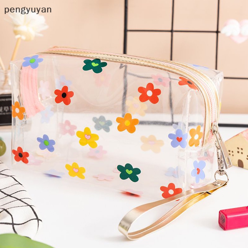 Túi Đựng Bút / Mỹ Phẩm Bằng PVC Trong Suốt Chống Thấm Nước