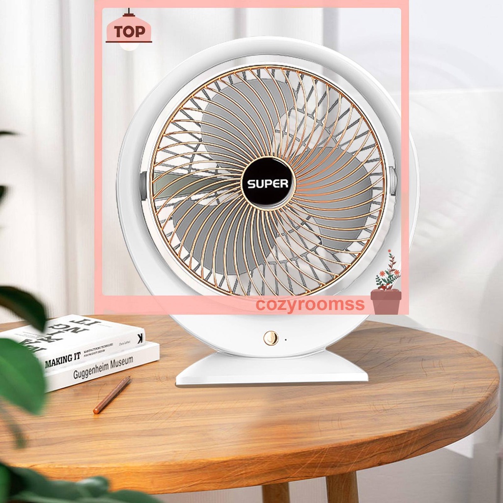 Quạt USB Mini Để Bàn Xoay 180 Độ 1200mAh 5V 4.5W Tiện Dụng Cho Gia Đình