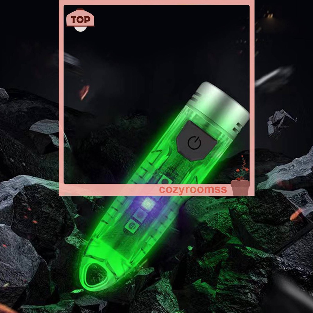 Móc Khóa Đèn Pin Mini USB Loại C Phát Hiện Tia UV