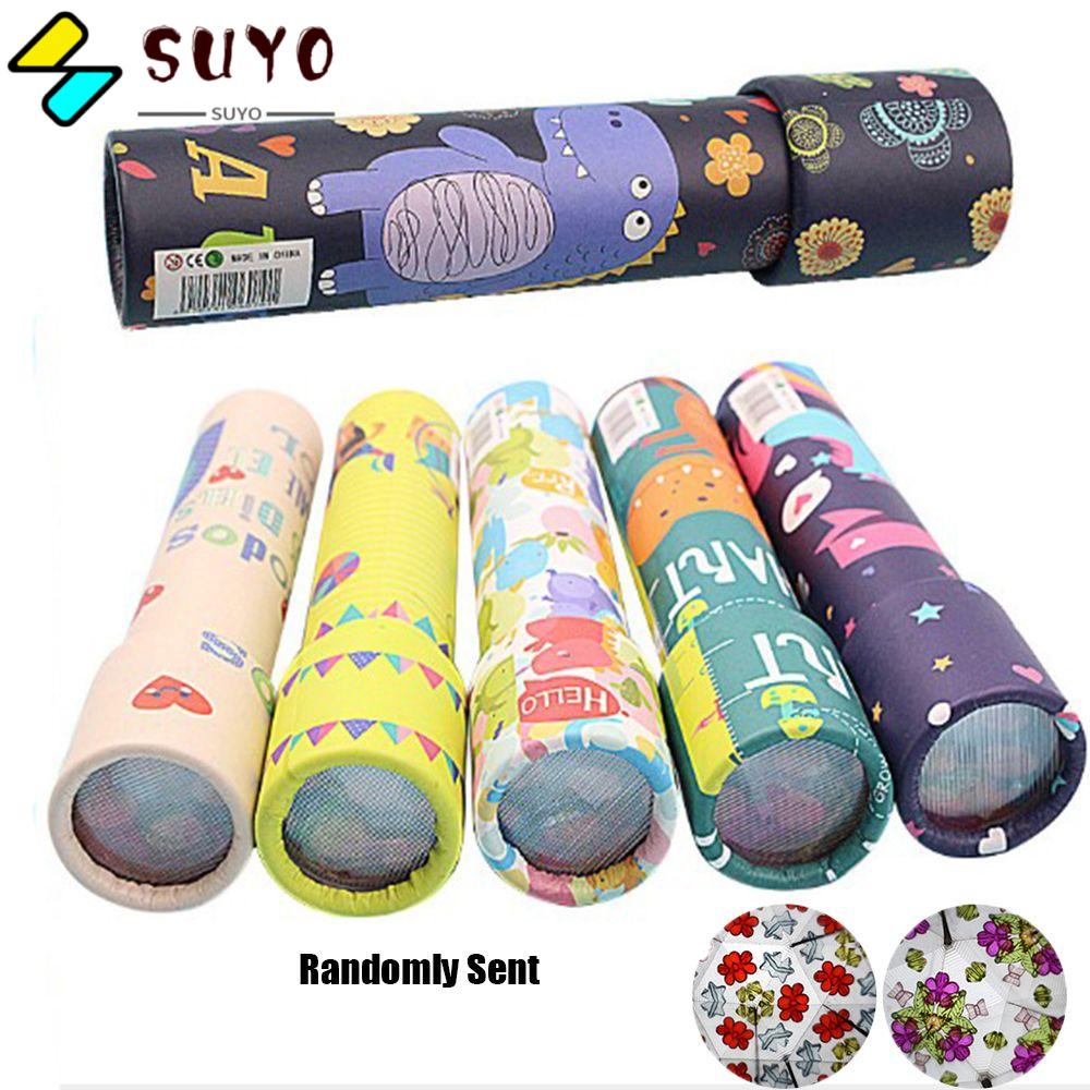 SUYO Kính Vạn Hoa Hoạt Hình Màu Sắc Ngẫu Nhiên Cho Bé Phát Triển Trí Tuệ