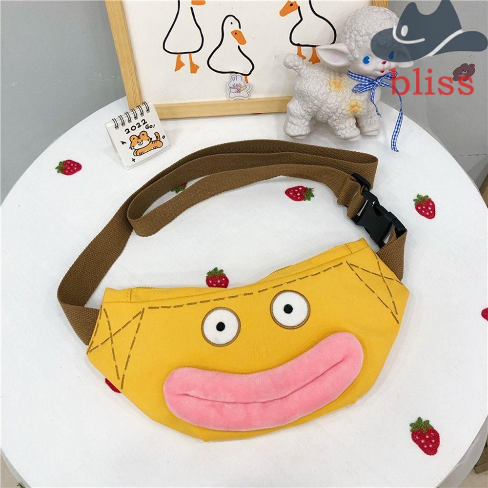 Túi Đeo Chéo Vai Sức Chứa Lớn Hình Bán Nguyệt Hoạt Hình Vui Nhộn Cho Nữ