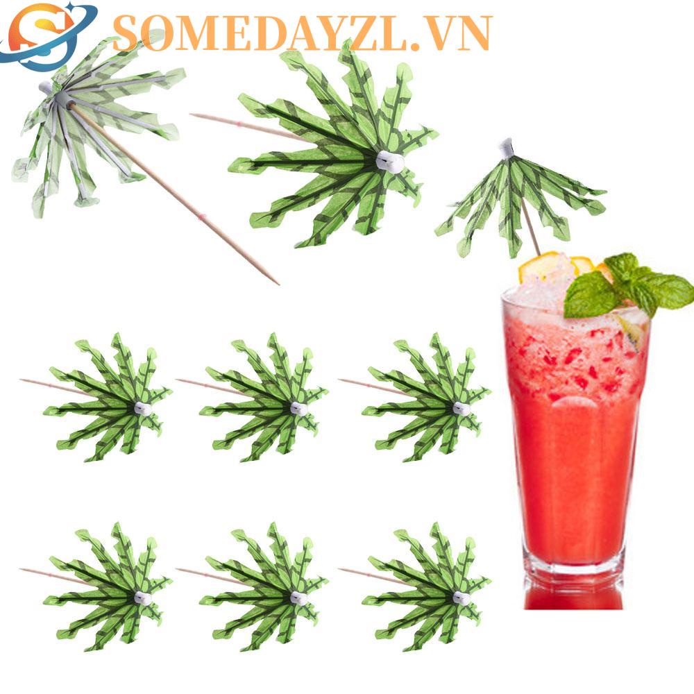 SOMEDAYZL Dù Giấy Dùng Một Lần Thân Thiện Với Môi Trường Phong Cách Hawaii
