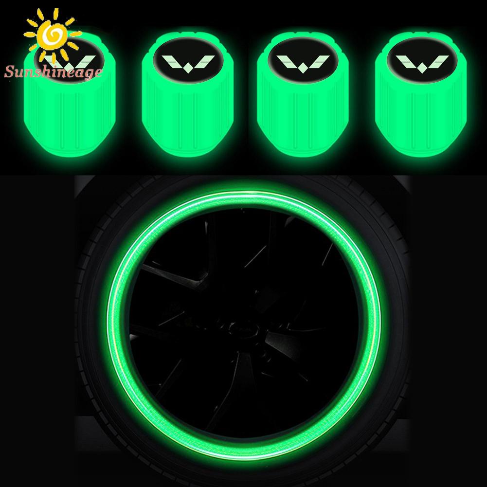 Nắp Van Bánh Xe Hơi Mitsubishi Dạ Quang Chất Lượng Cao