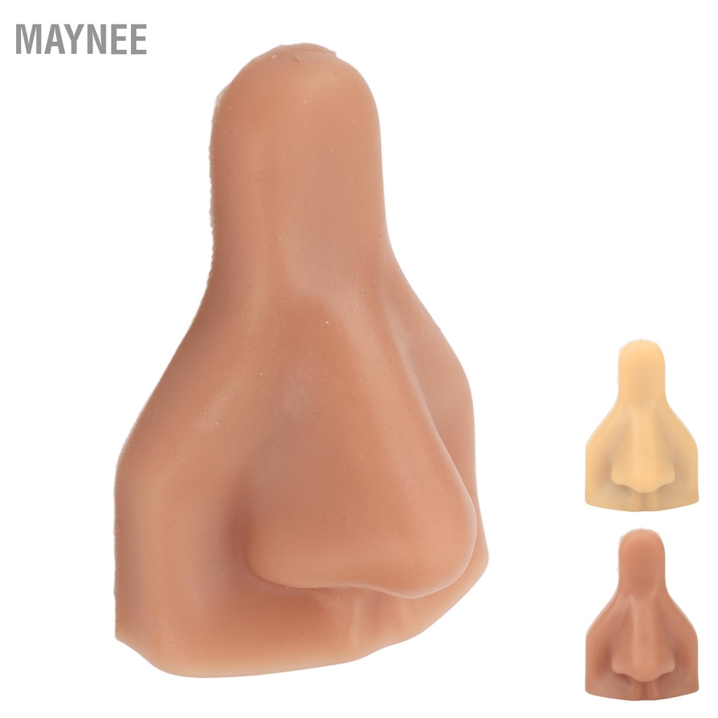 MayneeMô Hình Mũi Silicon 3D Linh Hoạt Mô Hình Thực Hành Mũi Giả Để Luyện Tập Khâu Trang Sức Màn Hình snowa
