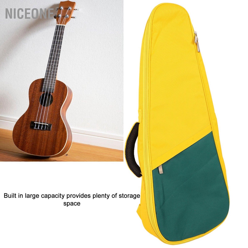 Hàng HOT NiceOne Túi đựng đàn Ukulele 26 inch 27 Nhiều màu Đệm xốp nặng Dây đeo vai chống nước biểu diễn