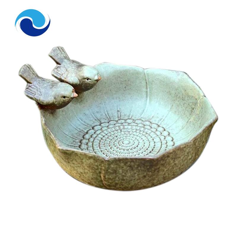 Bình Đựng Thức Ăn Cho Chim Bằng Gốm Phong Cách Retro