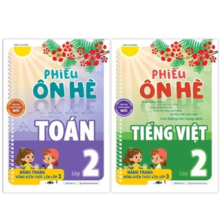 Sách Combo Phiếu ôn hè Toán và Tiếng Việt Lớp 2