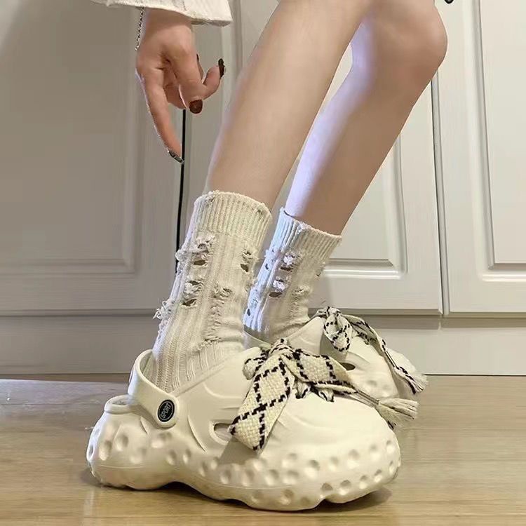 FEIJIANU dép Cross dép sandal nữ giày đi biển đáng yêu thoải mái27Z23070321