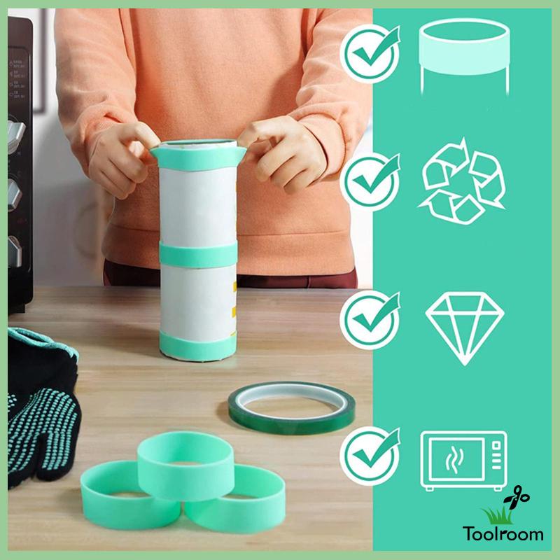 Set 6 Dây Đeo Tay Silicone Chịu Nhiệt Tiện Dụng