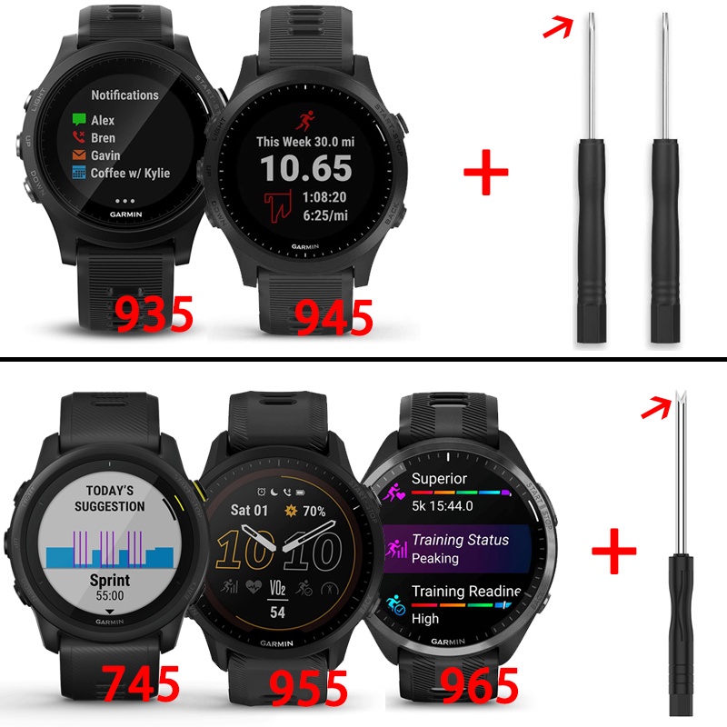 Dây Đeo Silicone Chống Nước Cho Garmin Forerunner 965 955 945 935 745