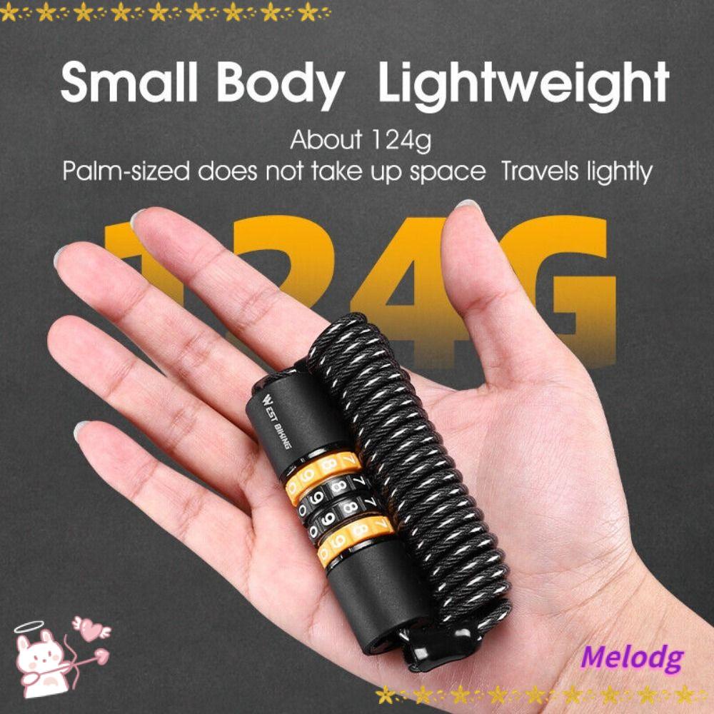 MELODG Ổ Khóa Mật Khẩu 4 Chữ Số Bằng Hợp Kim Kẽm Mới Dành Cho Mũ Bảo Hiểm Xe Máy