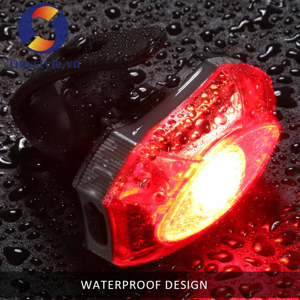Đèn Hậu Cảnh Báo Chống Nước Cho Xe Đạp 100LM Sạc USB