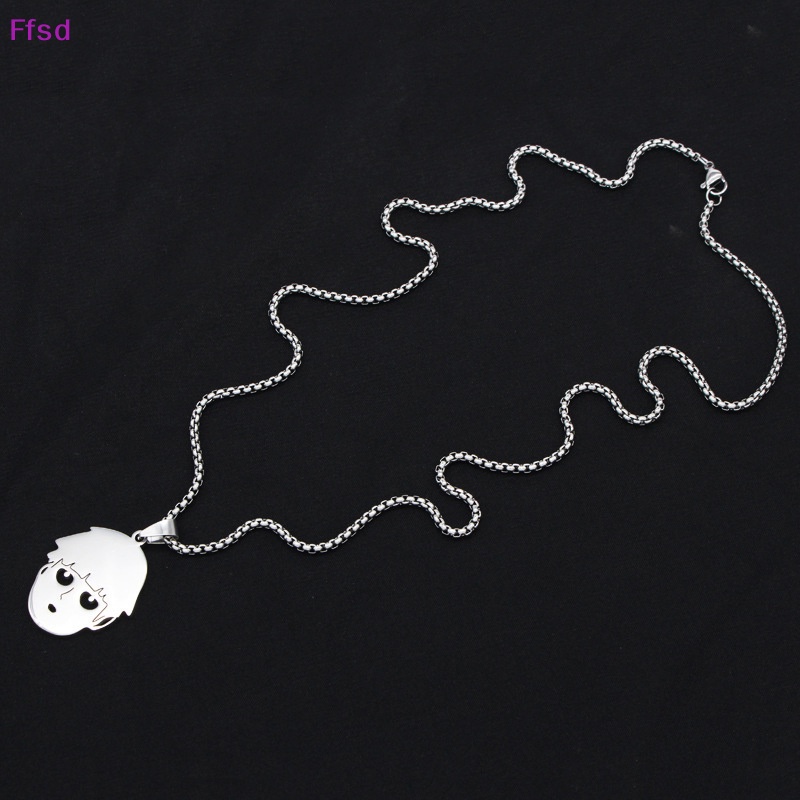 {Ffsd} Vòng cổ Bằng Thép Titan 100 Mặt Hình Mob Shigen Dimple Anime Mob Psycho Làm Quà Tặng Cho Cặp Đôi