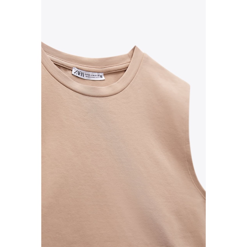 Áo ba lỗ basic croptop Zara chính hãng