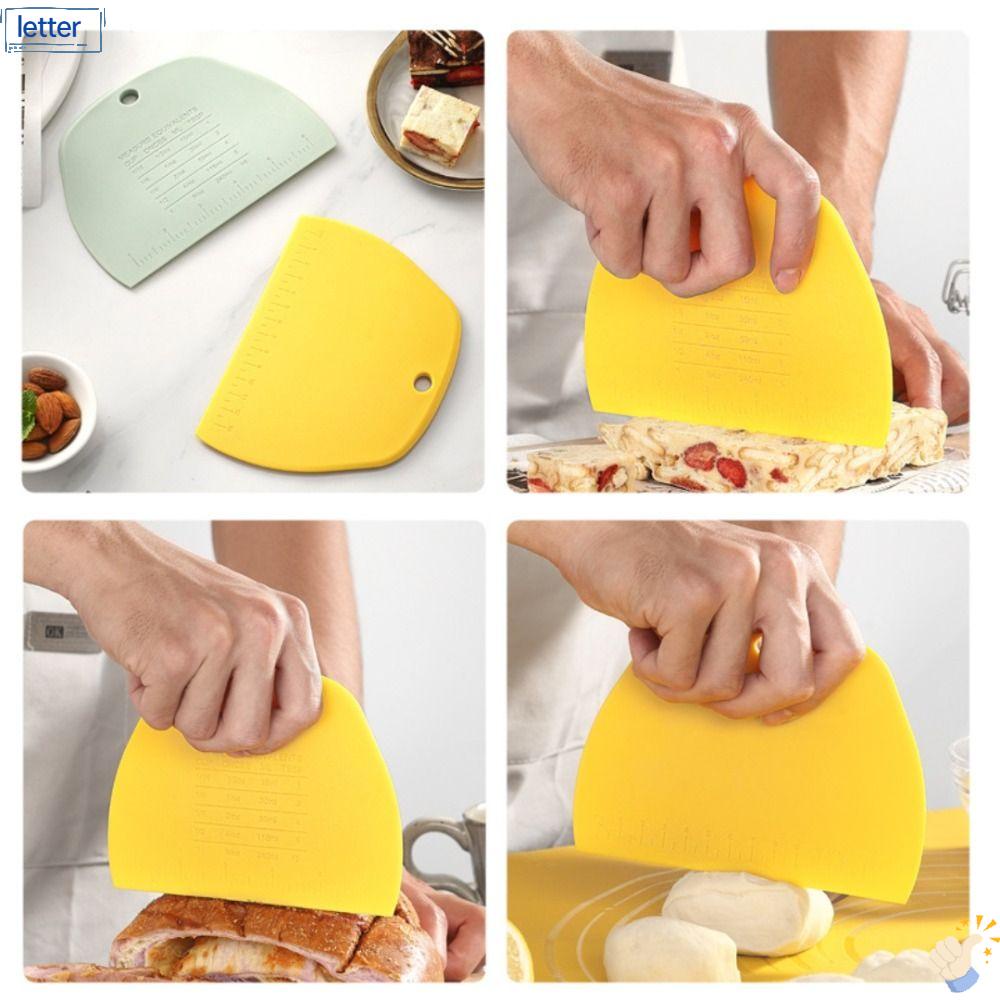 LET Bộ 5 Dụng Cụ Cắt Bột Làm Bánh Bằng Nhựa Chống Trượt Linh Hoạt Kích Thước 5.51 "x 7.48" x 1.18 "