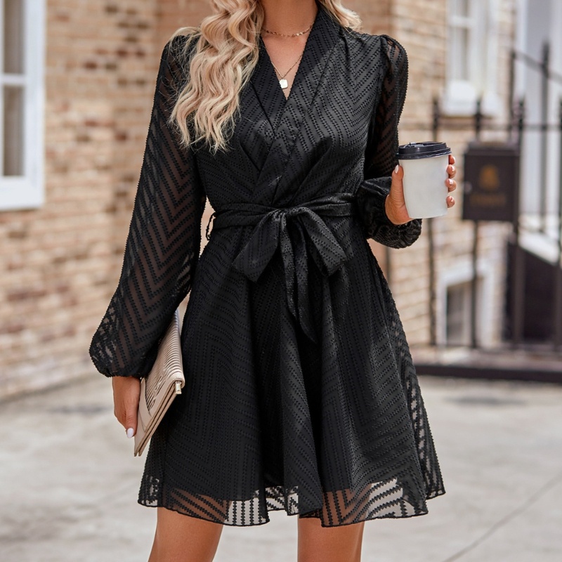 Đầm Dáng Rộng Cổ Chữ V Thời Trang Mùa Hè Cho Nữ