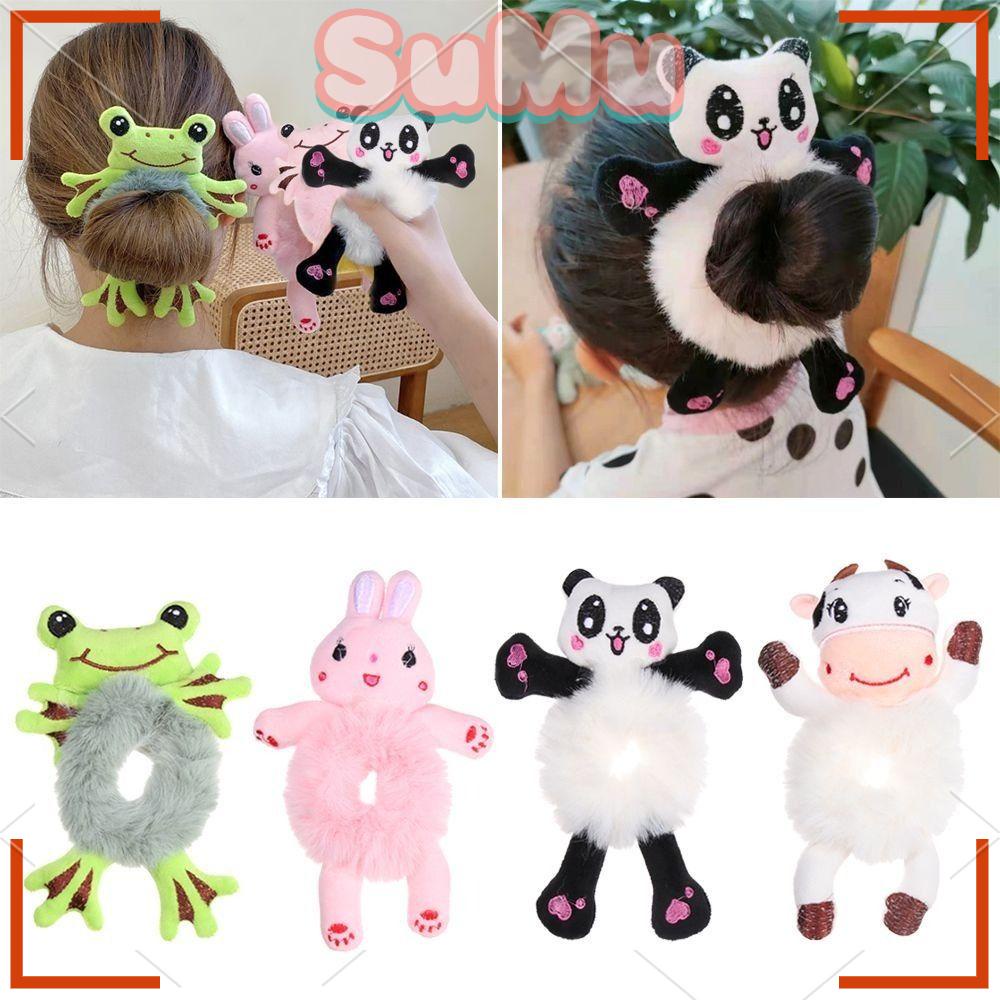 SUMU Dây Cột Tóc Scrunchies Bằng Vải Bông Co Giãn Thời Trang Cho Nữ