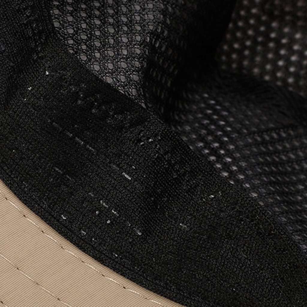 Nón Tai Bèo Vành Rộng Phối Lưới Thoáng Khí Chống Tia UV / Trầy Xước Thời Trang Cho Nam