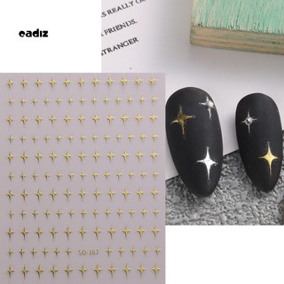 Nhãn Dán Móng Tay 3D Lấp Lánh Siêu Mỏng DIY