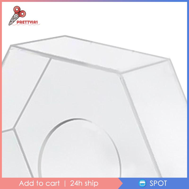 Giá Đỡ Trưng Bày Bánh Kem Hình Lục Giác Bằng Acrylic Trong Suốt