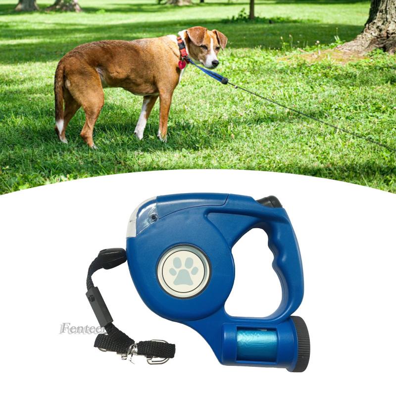 Dây Dắt Thú Cưng Đi Dạo Có Đèn Và Túi Đựng Rác 15ft