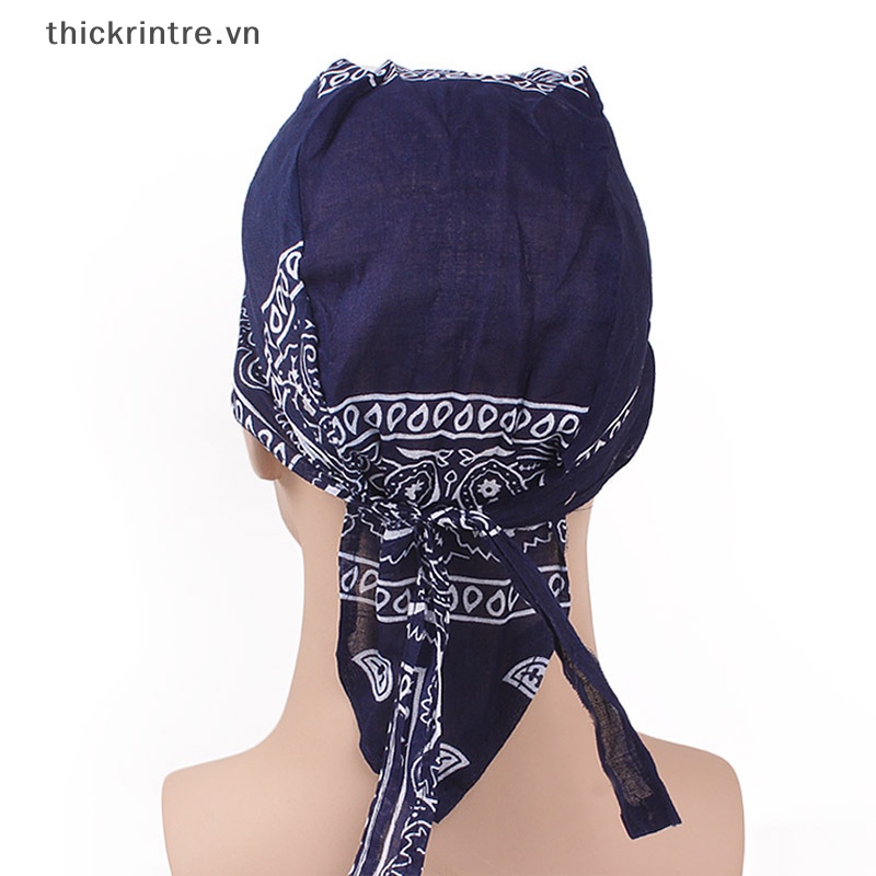 Khăn Trùm Đầu Bằng Cotton Thấm Hút Mồ Hôi Phong Cách Hip hop Cho Nam Nữ