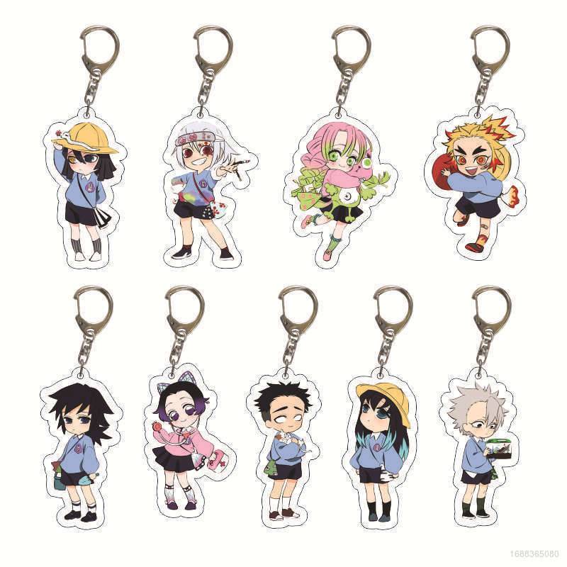 Móc Chìa Khóa Bằng Acrylic In Hình Nhân Vật Anime Demon Slayer Dễ Thương
