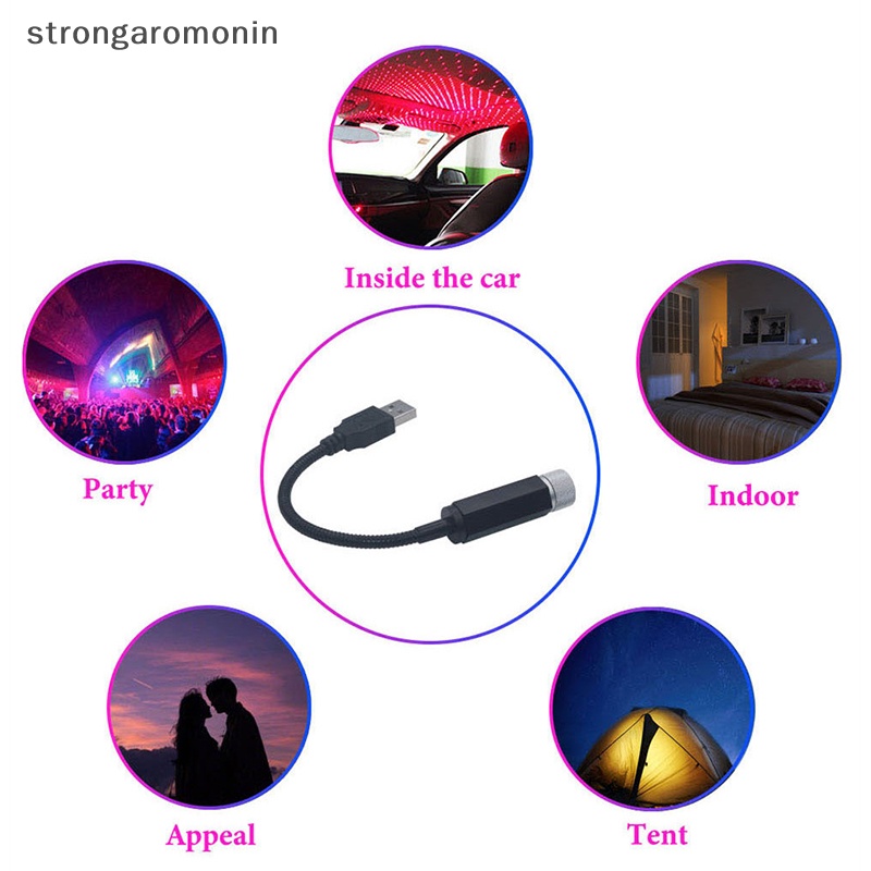 Bộ Đèn LED Chiếu Bầu Trời Đầy Sao 5V USB Hình Galaxy