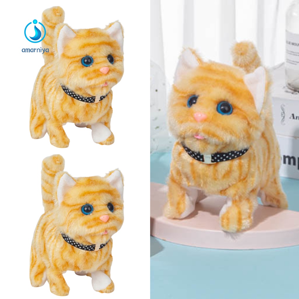 (Shop Amart) Đồ Chơi Mèo Nhồi Bông Điện Tử Dễ Thương