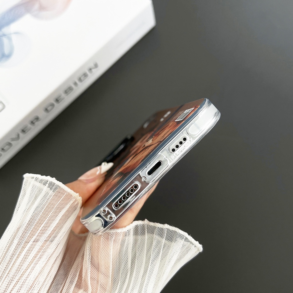 Ốp Điện Thoại tpu Silicon Mềm Trong Suốt Họa Tiết Thời Trang Hiện Đại Cho iPhone 14 13 12 PRO MAX 14 Plus