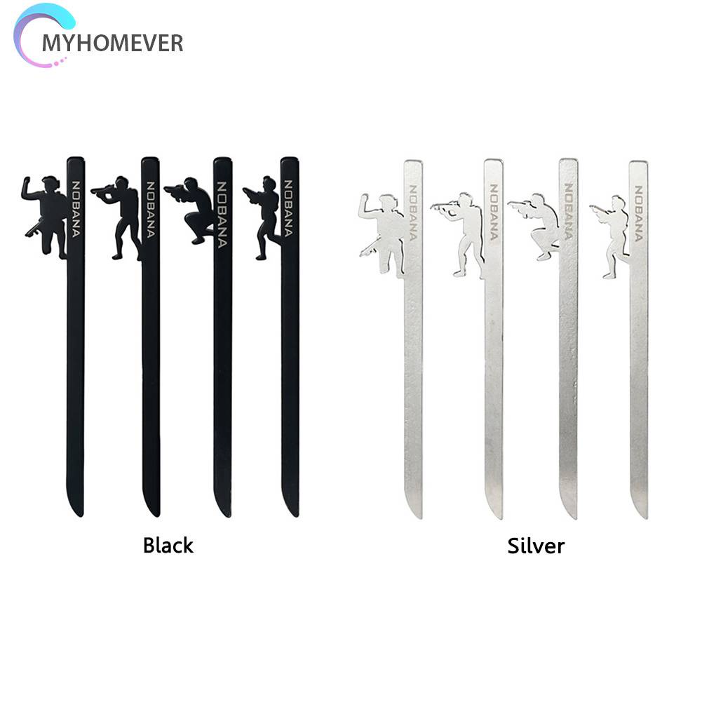 Set 4 Cọc Giăng Lều Trại Bằng Thép Không Gỉ