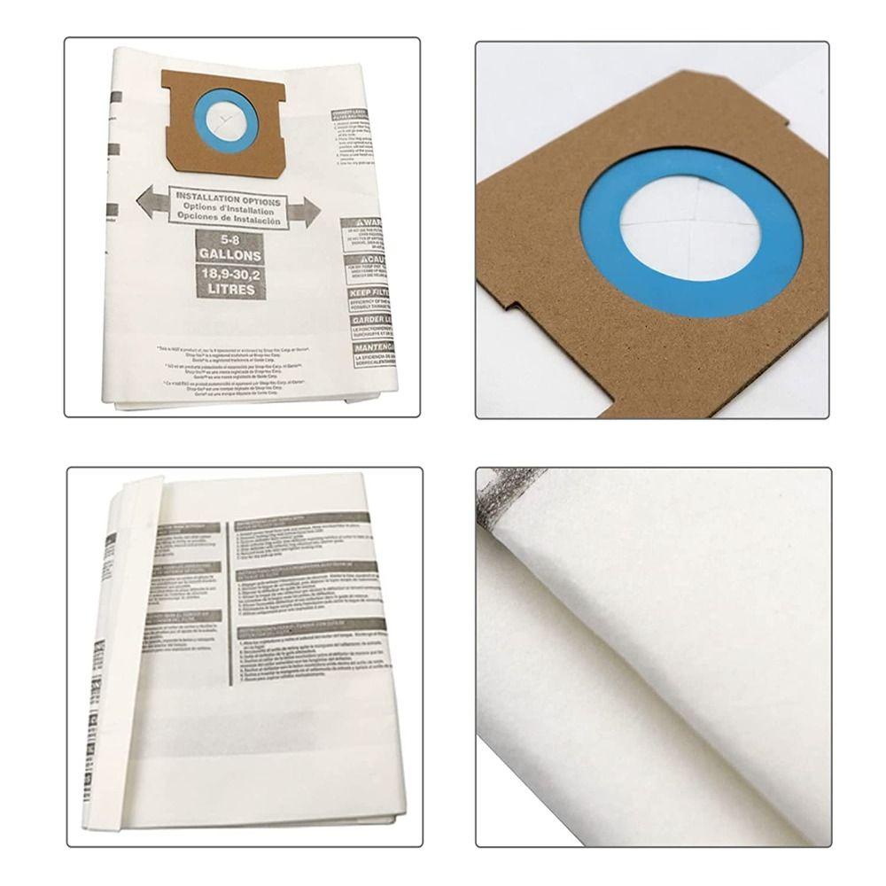 PISTA Bộ 5 Túi Lọc Thay Thế Cho Máy Hút Bụi 5-8 Gallon 9066100 90661 906-61