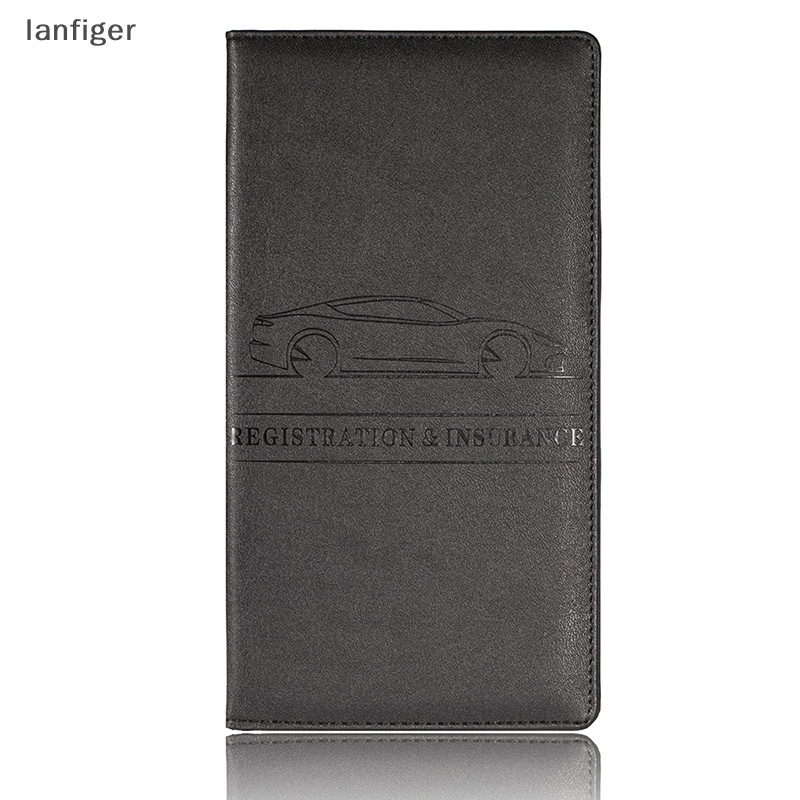 Lanf Ví Đựng Thẻ Bảo Vệ Bằng Lái Xe Hơi Đăng Ký Tự Động EN