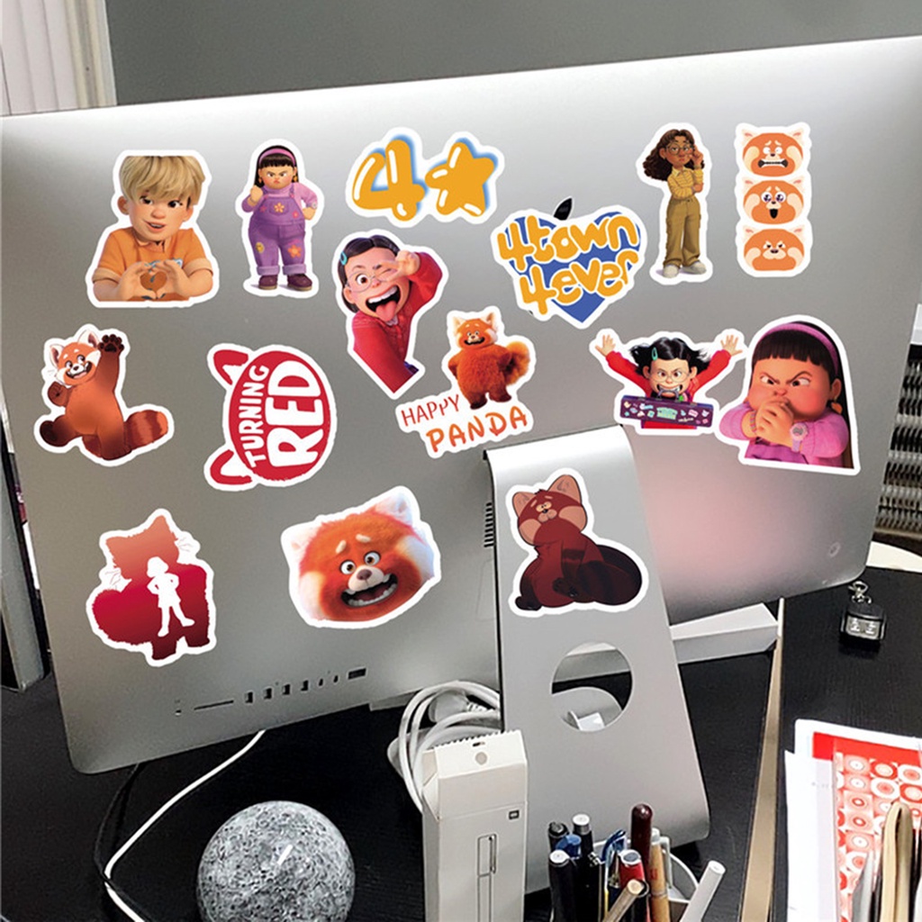 Set 50 Miếng Dán PVC Tự Dính Họa Tiết Hoạt Hình Trang Trí Sổ Tay