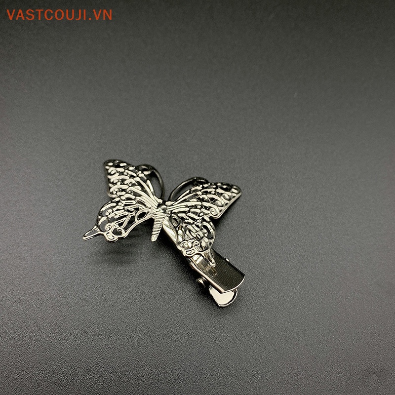 Kẹp Tóc Hình Bướm Bằng Bạc Phong Cách Vintage Cho Nữ