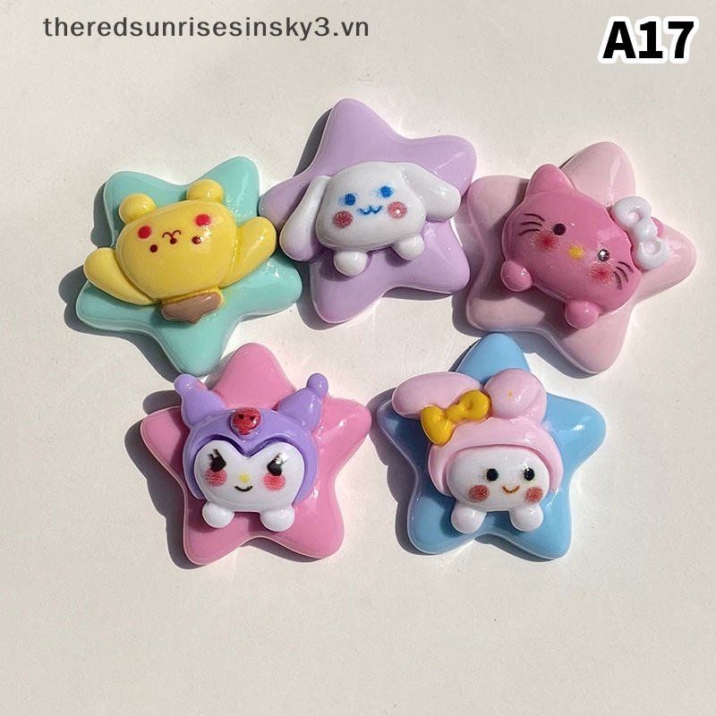 Bộ 10 Đồ trang trí Động Vật Hoạt Hình Phát Sáng Trong Bóng Tối Mini Bằng Nhựa Resin