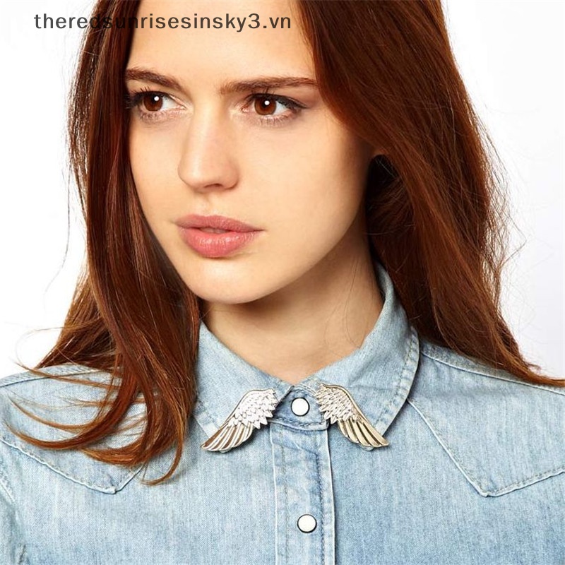 Set 2 Ghim Cài Áo Hình Đôi Cánh Thời Trang Cho Nữ