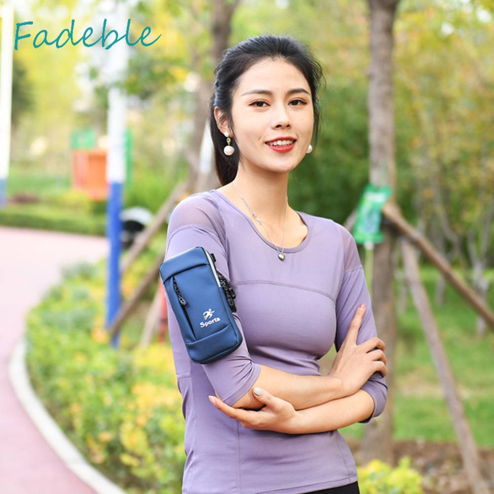 Túi Đeo Cánh Tay Bằng Da PU Co Giãn Chống Nước Chống Trộm Có Thể Điều Chỉnh