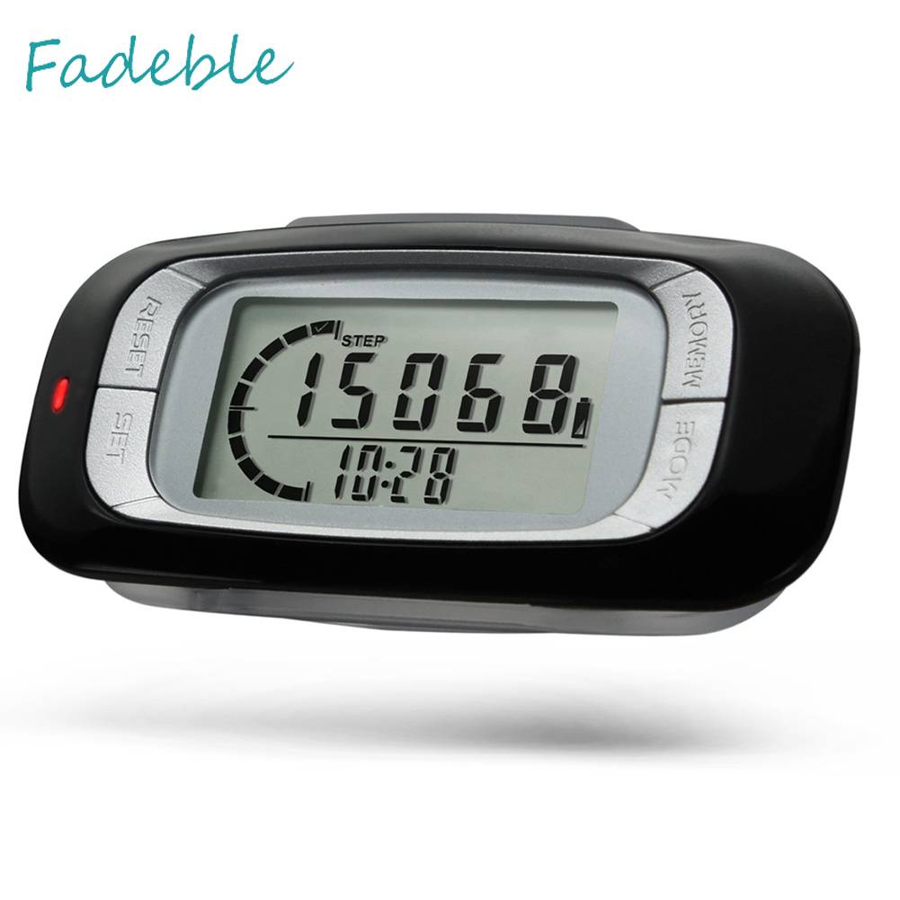 Đèn LED Đếm Bước Chân Màn Hình LCD 3D Cho Nam Nữ