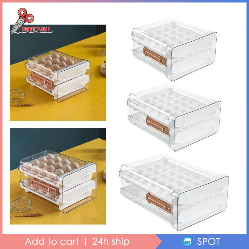 Hộp Đựng Trứng Sức Chứa Lớn Tiện Dụng Cho Tủ Lạnh / Nhà Bếp