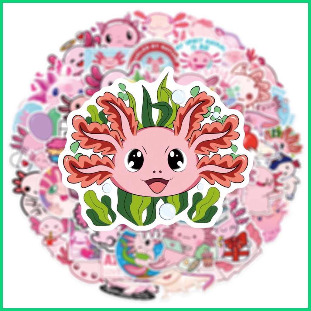 Bộ 50 Miếng Dán Bình Nước Bằng Chất Liệu Vinyl Dễ Thương Xinh Xắn