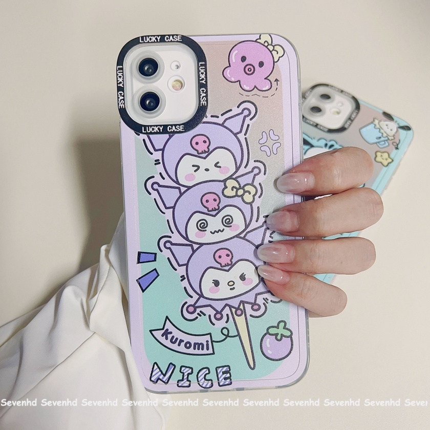 Ốp Điện Thoại Họa Tiết Hoạt Hình Mắt Thiên Thần Cinnamoroll Dễ Thương Cho iPhone 14 13 12 11 Pro Max SE2020 X XR Xs Max 7 8 6 6s Plus