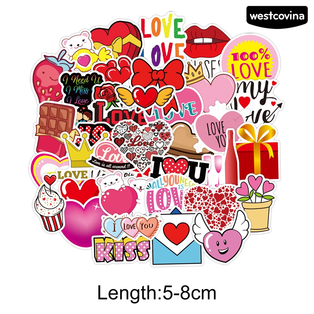 [WSTN]✎Bộ 50 Miếng Dán Chống Thấm Nước Họa Tiết Graffiti Dễ Thương Dùng Trang Trí Sổ Tay DIY